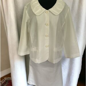 White 2Piece Classic Suit